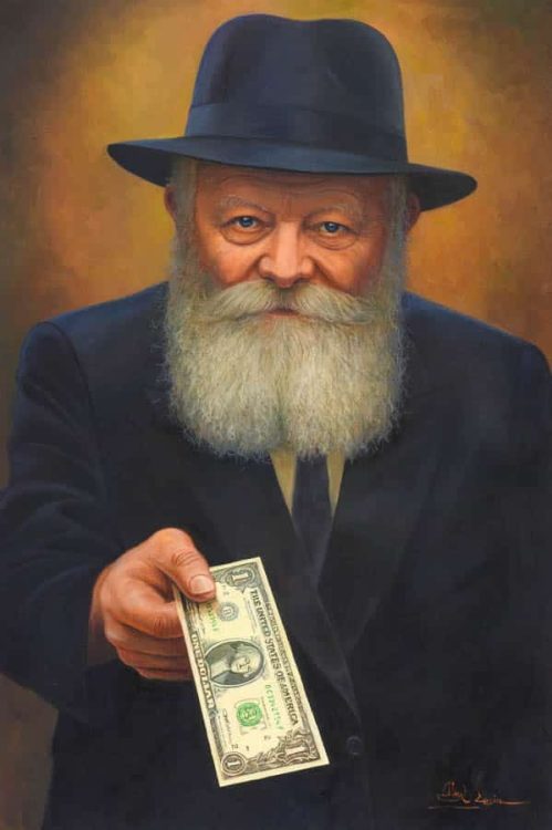 Lubavitcher rebbe painting