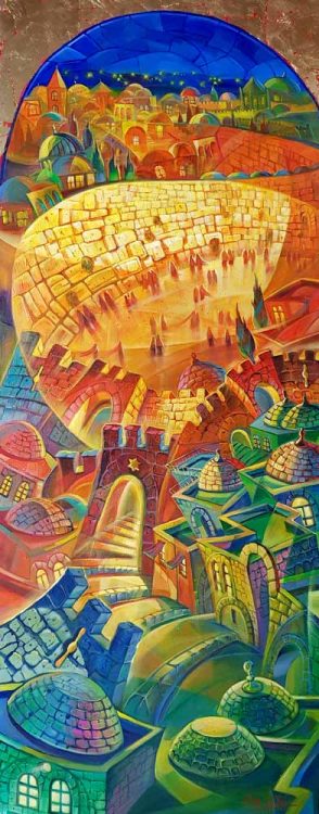 abstract jerusalem painting