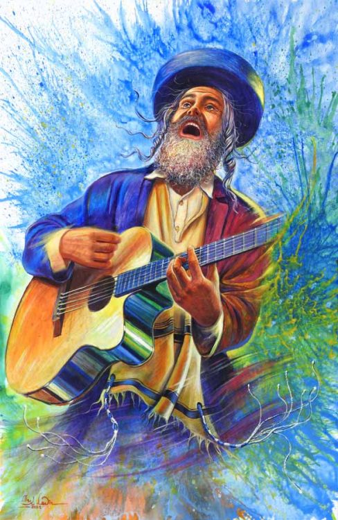 jewish musician painting