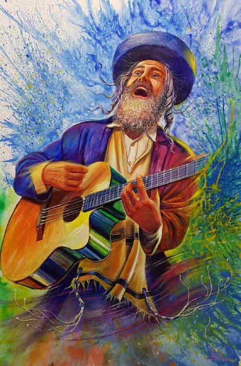 jewish musician painting