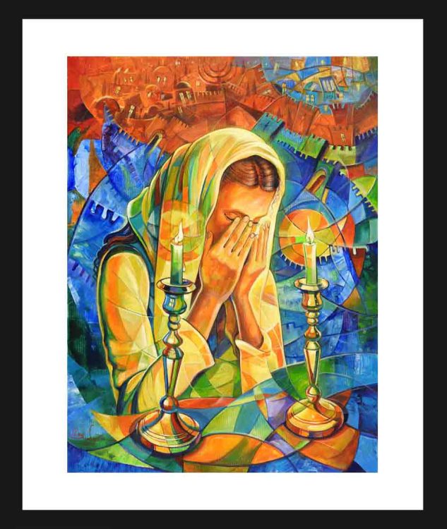 women lighting shabbat candles