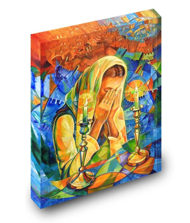 women lighting Shabbat candles