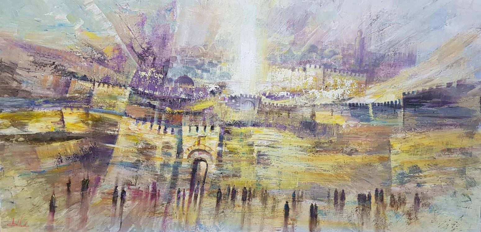 abstract jerusalem painting