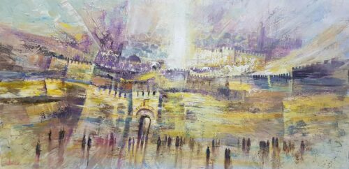 abstract jerusalem painting
