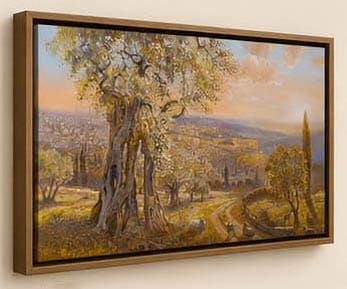 framed jerusalem painting