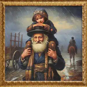 jewish painting framed