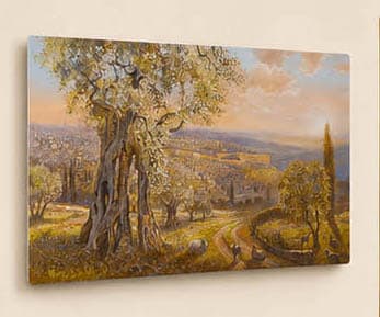 metal print jerusalem