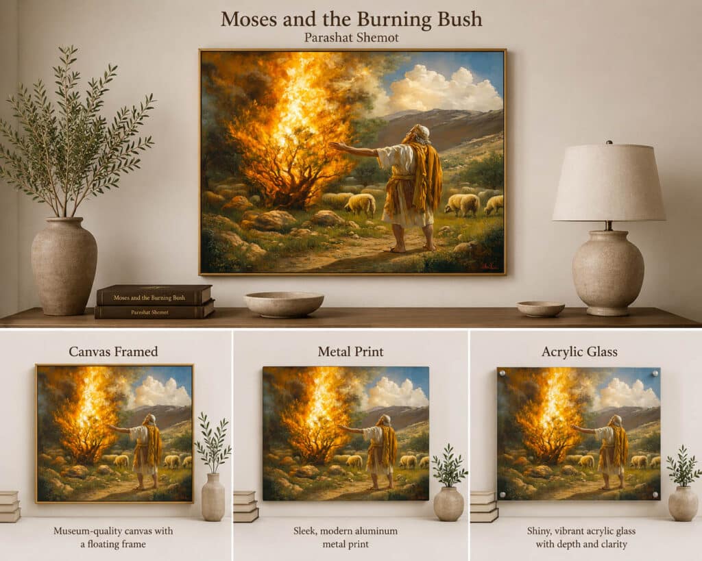 moses and the burning bush